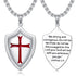 Templar Knight and Cross Shield Pendant Necklace: A Gift of Strength, Faith, and Honor