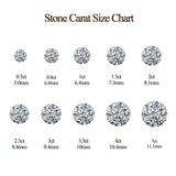 Sterling Silver Heart Shaped Moissanite Engagement Wedding Ring