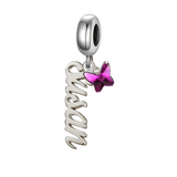 Sterling Silver Persoanlized Name Charm Beads
