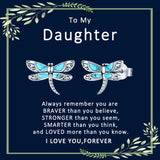 Sterling Silver Turquoise Dragonfly Stud Earrings