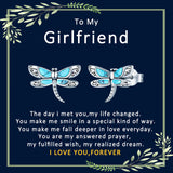 Sterling Silver Turquoise Dragonfly Stud Earrings