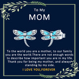 Sterling Silver Turquoise Dragonfly Stud Earrings