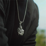 Lord Shiva Pendant With silver Chain
