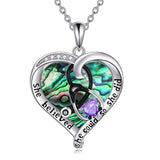 Sterling Silver Birthstone Caduceus & Stethoscope Pendant Necklace