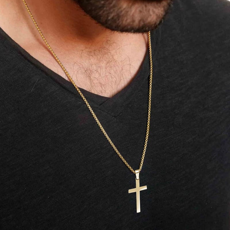 Cross Necklace Pendant Necklace for Men