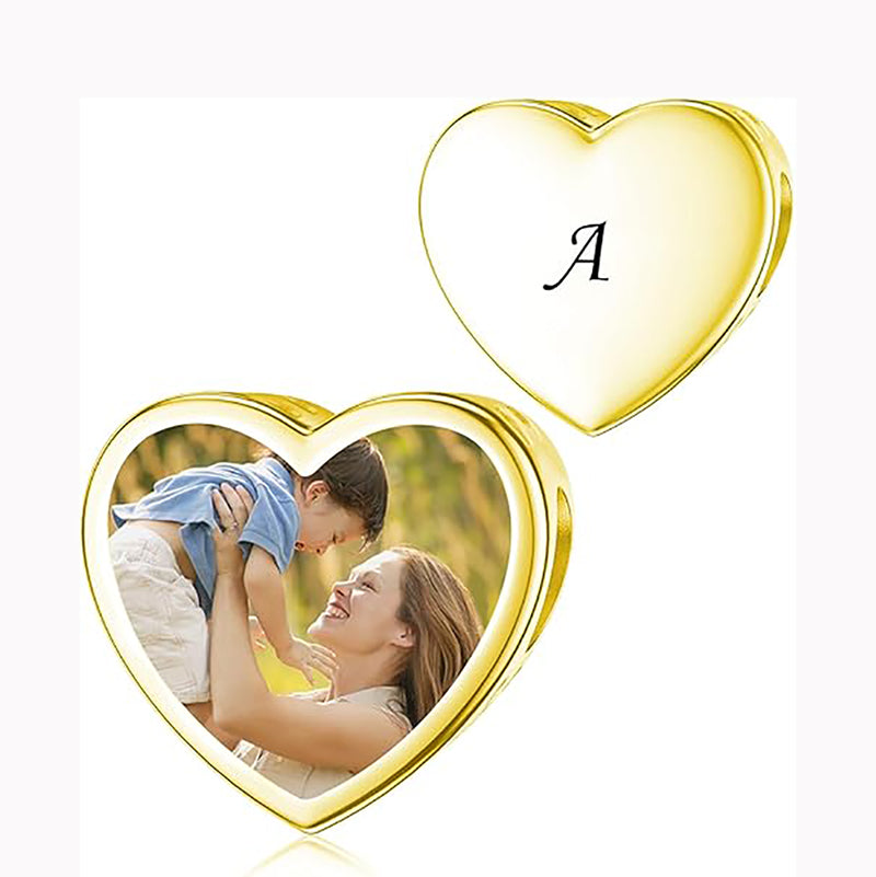Sterling Silver Personalized Photo Charm Beads