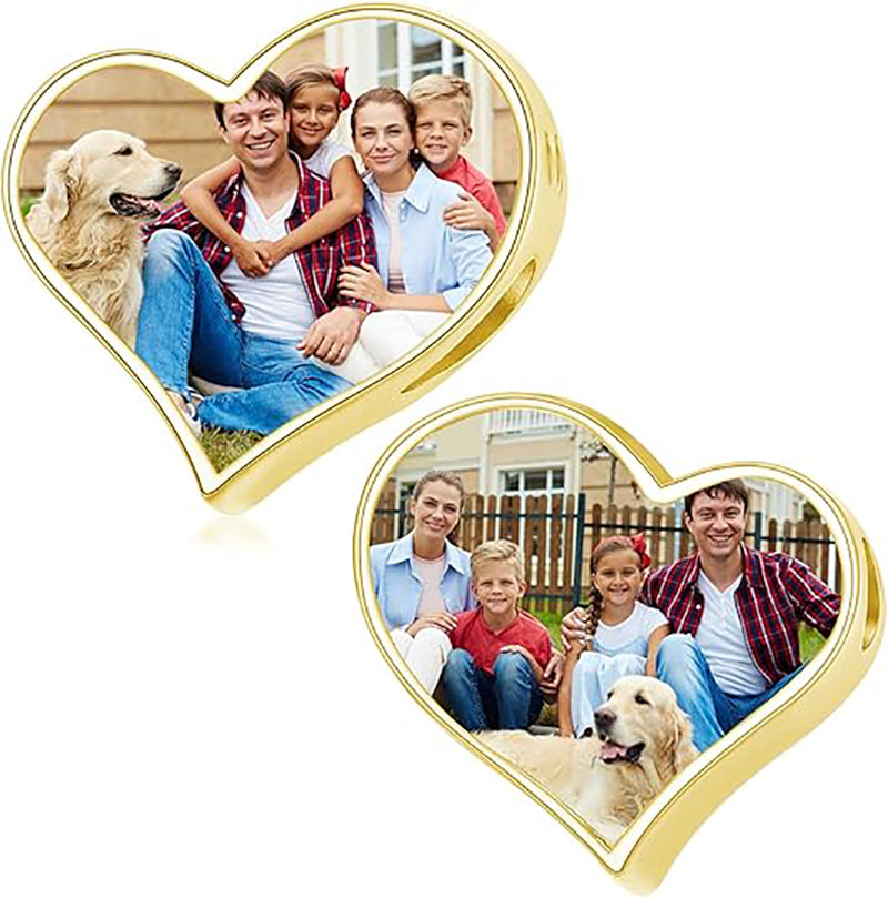 Sterling Silver Personalized Photo Charm Beads
