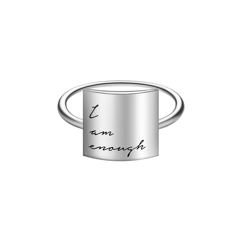 Sterling Silver Inspirational Ring Personalized Customizable Ring