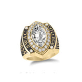 Sterling Silver Personalized  Birthstone Engraved Class Ring