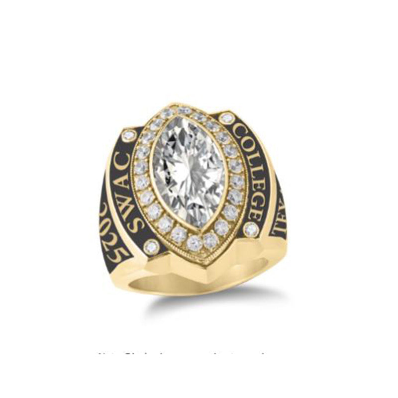 Sterling Silver Personalized  Birthstone Engraved Class Ring