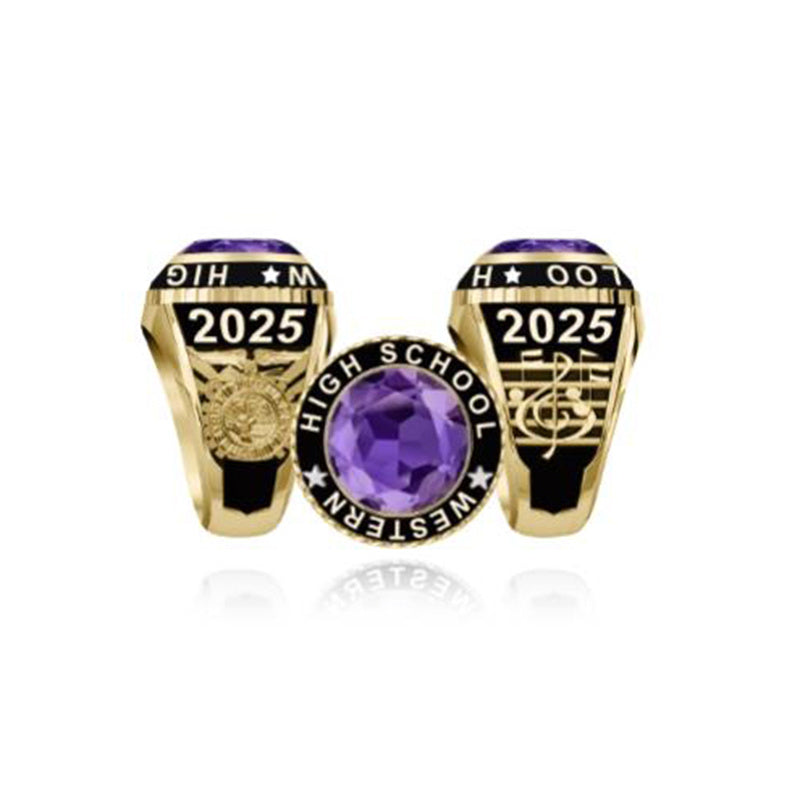 Sterling Silver Personalized  Engraved 2025 Class Ring