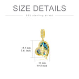 10K Gold 14K Gold 18 K Gold Father Daughter Charm Beads