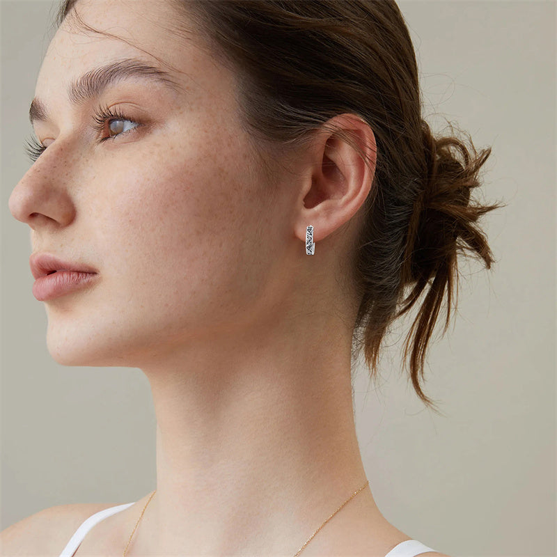 Sterling Silver Vintage Filigree Hoop Earrings