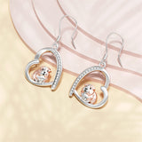 Sterling Silver Guinea Pig Dangle Drop Earrings