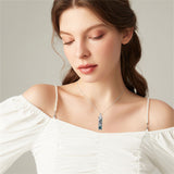 Sterling Silver 12 Birthstone Birth Flower  Urn Necklace for Ashes