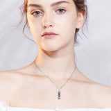 Sterling Silver 12 Birthstone Birth Flower  Urn Necklace for Ashes