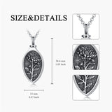 Sterling Silver 12 Month Birth Flower Urn Necklace for Ashes