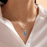 Sterling Silver 12 Month Birth Flower Urn Necklace for Ashes