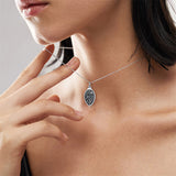 Sterling Silver 12 Month Birth Flower Urn Necklace for Ashes