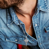 Sterling Silver Benedict Crucifix Protection Pendant Necklace