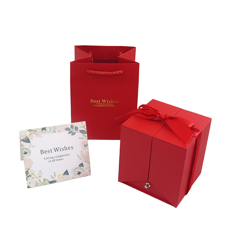 Red  Rose Jewelry Gift Box
