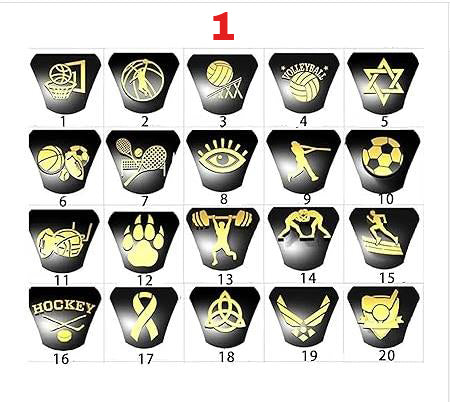 Sterling Silver Personalized Pattern High School College Class Ring Gift for Graduates