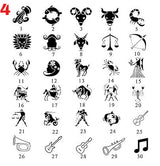 Sterling Silver Personalized Pattern High School College Class Ring Gift for Graduates