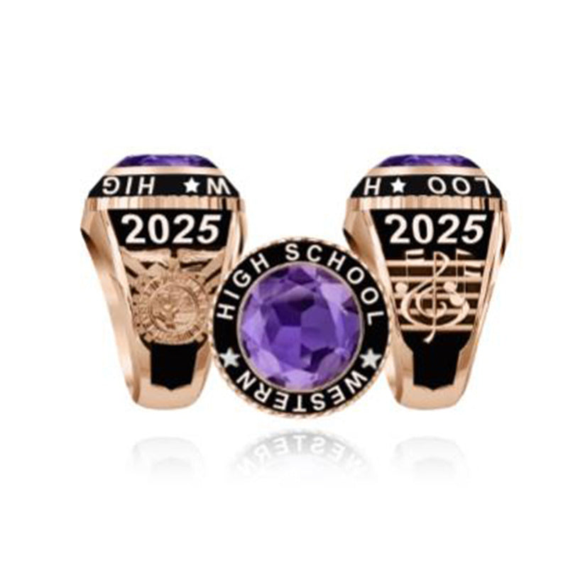 Sterling Silver Personalized  Engraved 2025 Class Ring