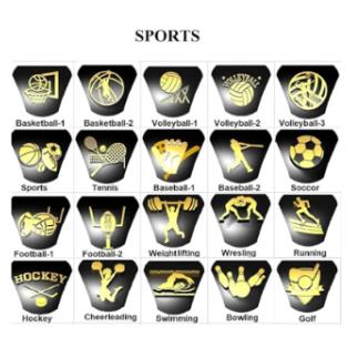 Sterling Silver Personalized Pattern Engraved Birthstone Class Ring for Women