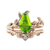 Sterling Silver Coffin Shap Vintage Gemstone Set Engagement Ring