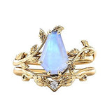 Sterling Silver Coffin Shap Vintage Gemstone Set Engagement Ring