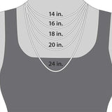 Sterling Silver 5A Cubic Zirconia Cross Pendant Necklace