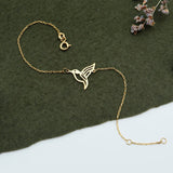 14K Gold Hummingbird Bracelet
