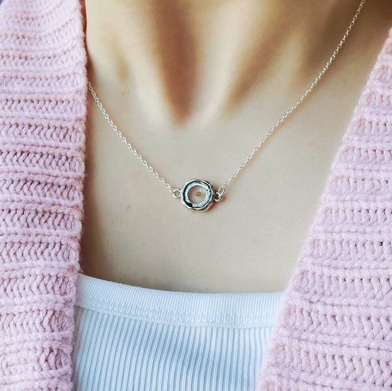 Sterling Silver Mustard Seed Pendant Necklace