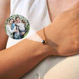 Sterling Silver Projection Personalized Photo Bracelet