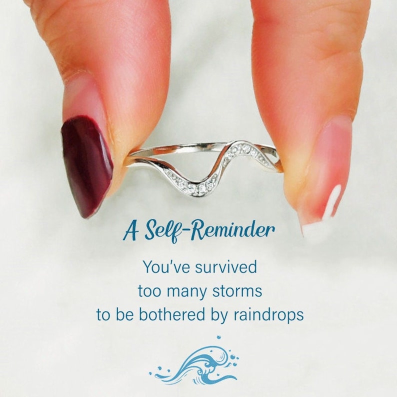 Sterling Silver Wave Nature Ring