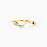 Sterling Silver Wave Nature Ring