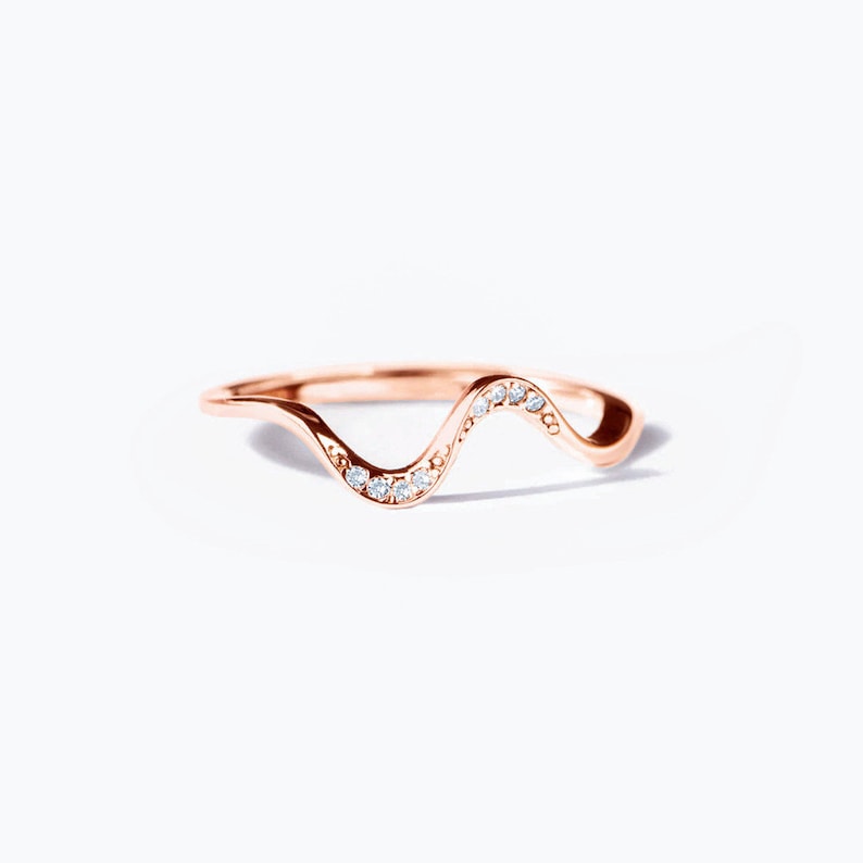 Sterling Silver Wave Nature Ring