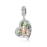 Sterling Silver Father Daughter Mother Daughter Charm Beads