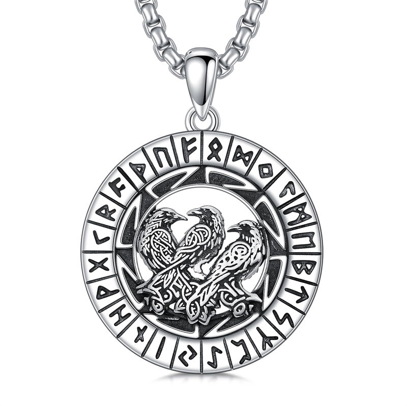 Sterling Silver  Eagle Elephant Fox Octopus Trident  Pig Raven Scorpion Pendant Necklace