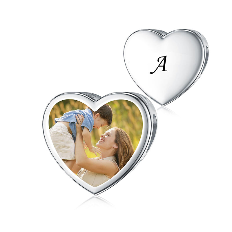 Sterling Silver Personalized Photo Charm Beads