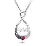 Sterling Silver Infinity Angel Number 444 Pendant Necklace