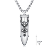 Sterling Silver Phoenix Skull  Scorpion Wolf Bullet Urn Necklace for Ashes