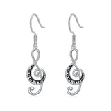 Sterling Silver Music Paino Dangle Earrings