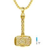 Sterling Silver Thors Hammer Urn Necklace for Ashes