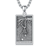 Sterling Silve Sun Moon Star Strength Lovers Death Devil Fool Tarot Card Pendant Necklace