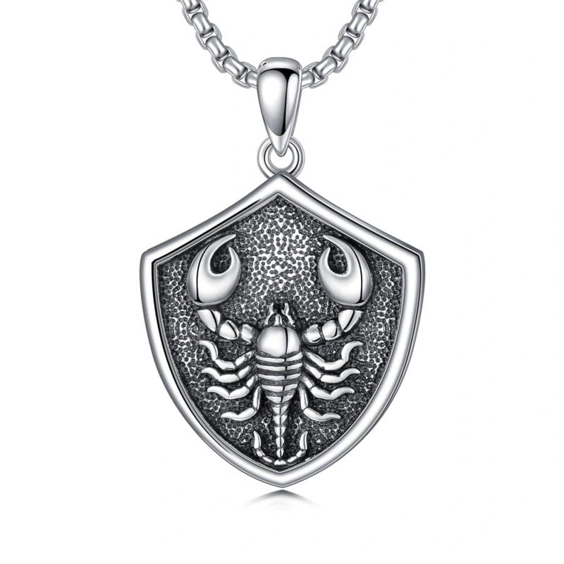 Sterling Silver  Eagle Elephant Fox Octopus Trident  Pig Raven Scorpion Pendant Necklace