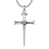 Sterling Silver Crucifix Jesus Pendant Necklace Cross Necklace