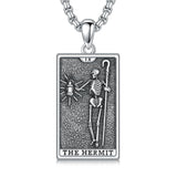 Sterling Silve Sun Moon Star Strength Lovers Death Devil Fool Tarot Card Pendant Necklace