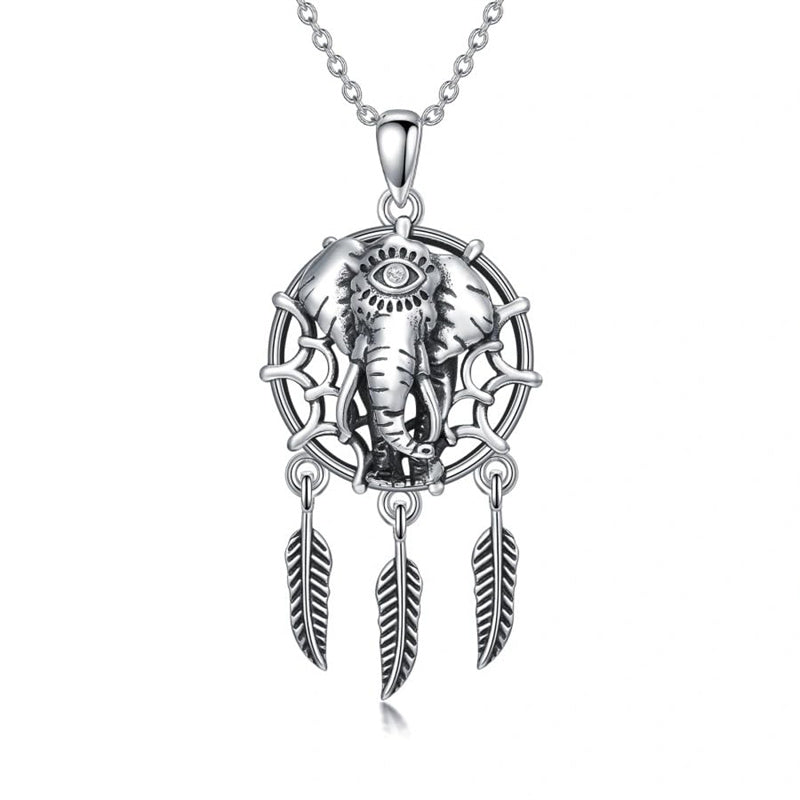 Sterling Silver  Eagle Elephant Fox Octopus Trident  Pig Raven Scorpion Pendant Necklace